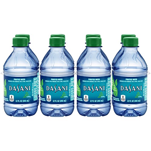 DASANI Purified Water Bottles Enhanced with Minerals, 12 fl oz, 8 Pack