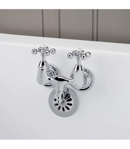 Kingston Brass Metropolitan Two-Handle 3-Hole Wall Mount Bathroom Faucet Lbnf3566 - View #10
