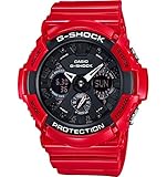 Casio G-Shock Black Dial Resin Quartz Men's Watch GA201RD-4A
