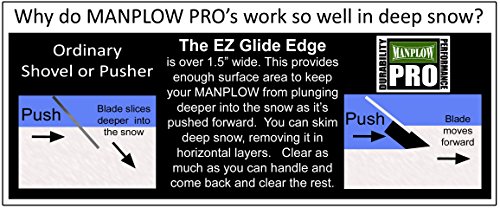 Manplow PRO32 PRO Snow Pusher, 32"