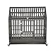LUCKUP Heavy Duty Dog Cage Strong Metal Kennel and Crate for Medium and Large Dogs, Pet Playpen with Four Wheels,Easy to Install,48 inch,Black ... ...