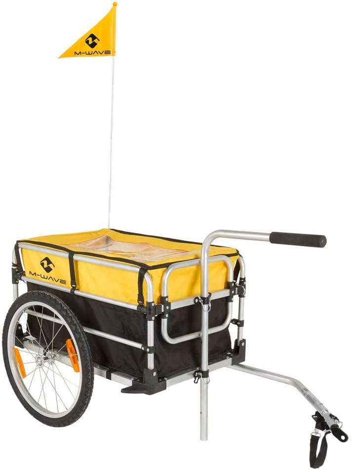 M-Wave Unisex Adult FOLD 2 IN 1 Foldable Luggage Trailer Bicycle - Silver, N/A, standard size - Image 3