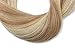 Vario Clip in Hair Extensions Human Hair Double Weft Brazilian Hair 22 Inch Mixed Bleach Blonde 7pcs 70g Set Silky Straight 100% Real Remy Human Hair Extensions Balayage Hair