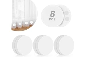 8 Packs Magnetic Shower Curtain Weights,shower curtain weights magnets,Rubber Covered Heavy Duty Weights, Prevent Curtain Lin
