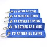 Rotary13B1 I'd Rather BE Flying - Blue/White - 5pcs