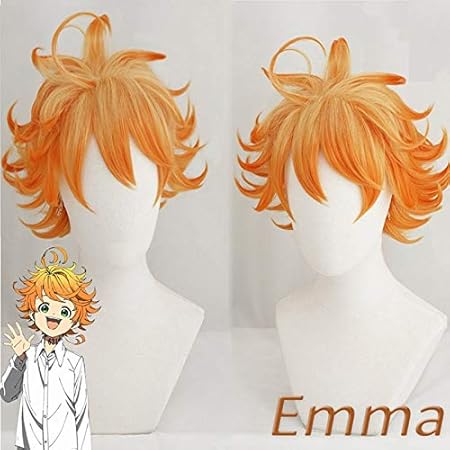 Amazon Co Jp エマコスプレウィッグアニメ薬局のネバーランド女性オレンジコスプレウィッグ約束のネバーランドエマコスプレ エマウィッグ ビューティー