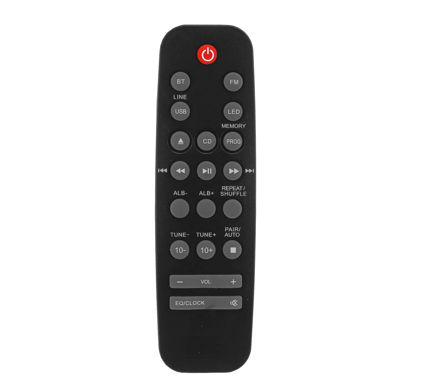 AULCMEET Replacement Remote Control Compatible with JVC Hi-Fi System Speaker RM-SMXD328 Wireless Home Audio