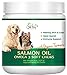Omega 3 Skin and Coat Chews for Dogs, Dog Salmon Oil Supplement for Joint Pain Relief, Immune Support, Skin and Coat Supplements for Dogs, Chewable Dog Treats for Itchy Skin Relief, 55 Chews, 8 Oz