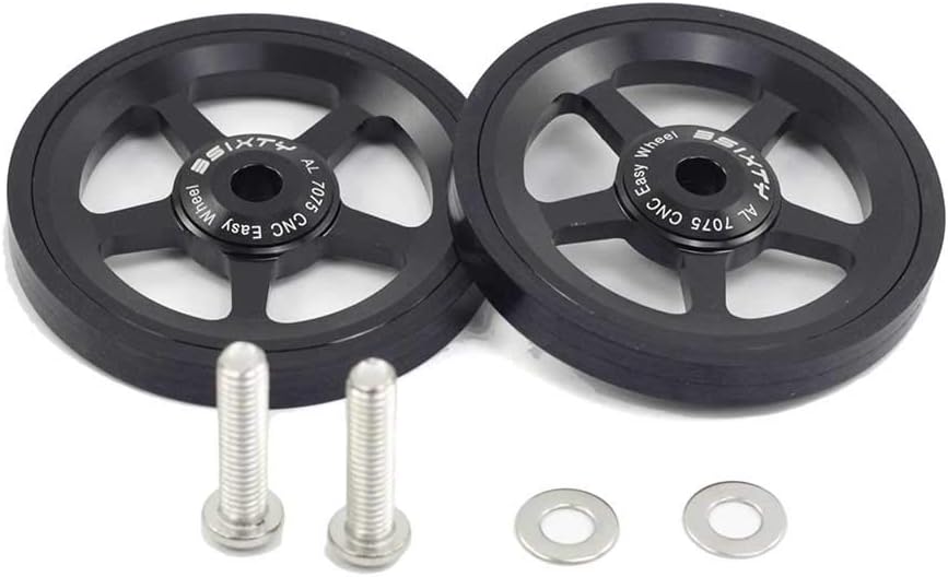 3SIXTY 2pcs Easywheel & Bolts for Brompton Folding Bike Dino Kiddo