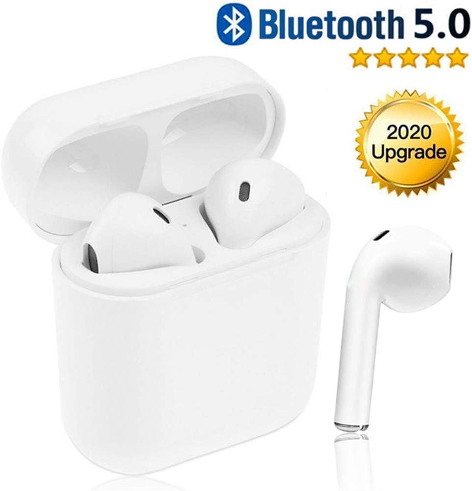 Bluetooth 5.0 Wireless Headphones,Touch Headphones with Microphone,Auto Pairing, IPX7 Waterproof HIFI Stereo Headphones,for Apple/Airpods/Android/iphone/Airpods2/AirPods Pro