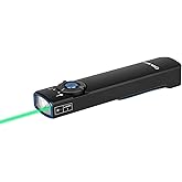 OLIGHT Arkfeld EDC Flat Flashlight, 1000 Lumens White LED Light with Green Beam Combo, Power by Rechargeable Built-in Battery for Outdoors, Emergency, Work (Black CW)
