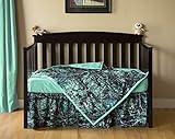 Carstens Muddy Girl Serenity Camo 3 Piece Crib Sheet Set, Turquoise