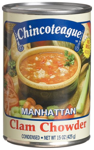 Chincoteague Seafood Manhattan Clam Chowder, 15-Ounce Cans (Pack of 12)