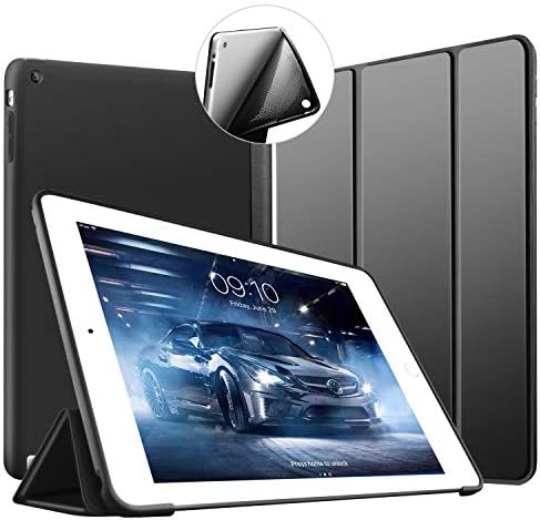 iPad 2/3/4 Case, VAGHVEO Slim Lightweight Smart Stand Cover Cases Shell [Auto Sleep/Wake] with Soft TPU Back Protector for Apple iPad 4th Generation, The New iPad 3 (3rd Gen) & iPad 2, Black