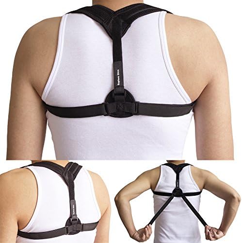 Back Posture Corrector-Explore Lifez Adjustable Clavicle Brace Medical Device to Improve Bad Posture and Upper Back Pain Relief for Women and Men