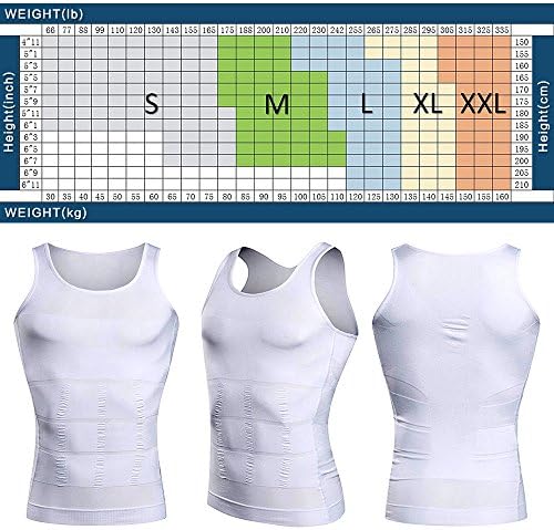 AIKEN Mens Body Shaper Slimming Vest Elastic Compression Slim Muscle Tank Shapewear