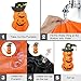 Halloween Inflatable Pumpkin Tumbler ,Most popular Halloween Decoration,4.5Ft Tall Air Blown Wobble Pumpkin with 3 Jack-O-Lanterns and One Witch Hat for Indoor Outdoor Home Art Decoration Yard Party