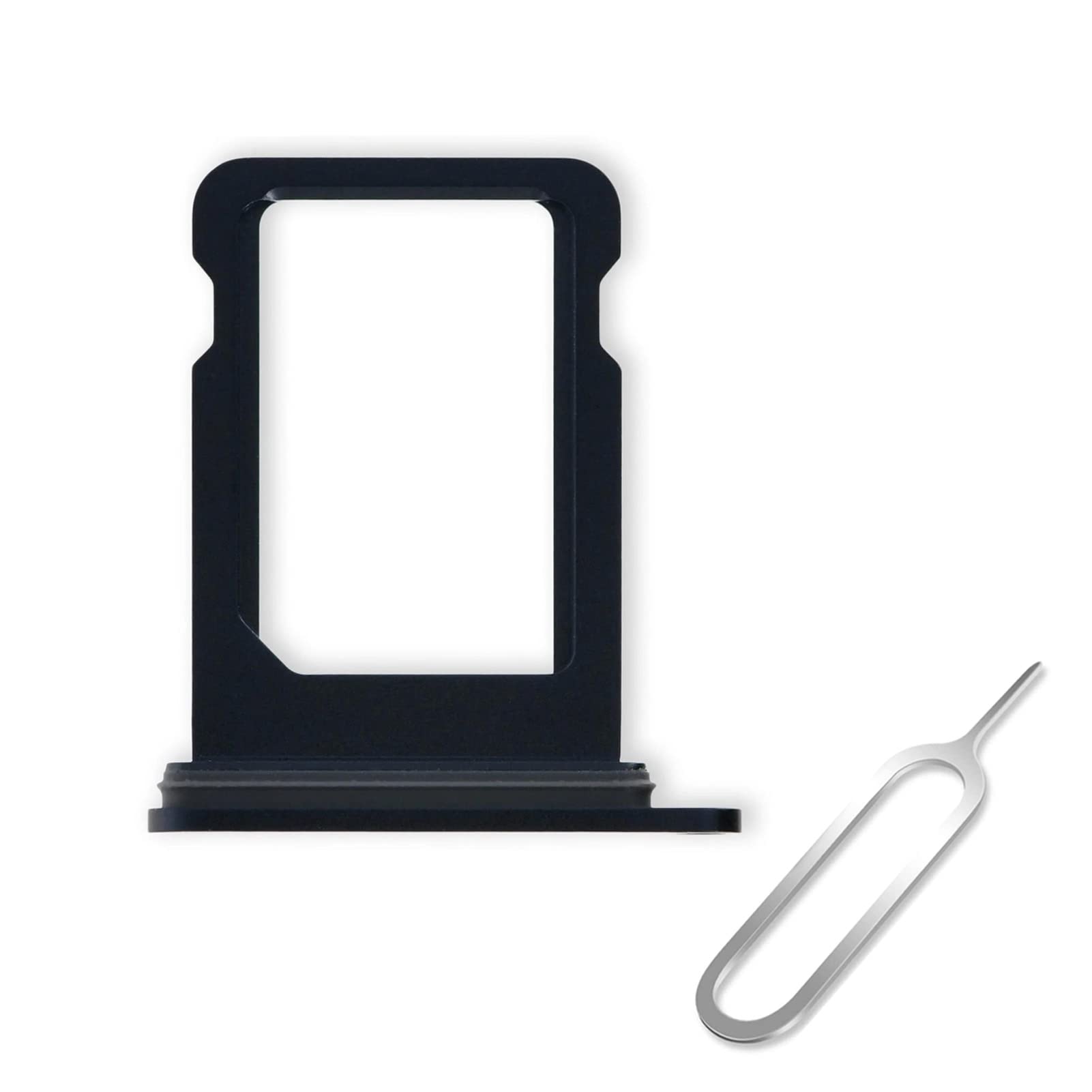 Cemobile SIM Card Tray Slot Holder Replacement for iPhone 13 Mini 5.4 Inch(Single SIM Version) with Waterproof Rubber Seal Ring + SIM Card Tray Open Eject Pin (Midnight)