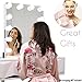 Vanity Light Mirror Hollywood LED Lights for Mirror with 10 Dimmable Light Bulbs, Oroncho Vanity Light Kit Lighting Fixture Strip for Bedroom Makeup Plug in Table Set Dressing Mirror NOT Included