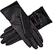 Flywife Women's Bridal Wedding Lace Gloves Derby Tea Party Gloves Victorian Gothic Costumes Gloves (Bowknot black)