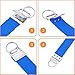 30 Sets Key Fob Hardware 1.25 Inch Key Fob Keychain Wristlet with Split Ring for Lanyard and Craft