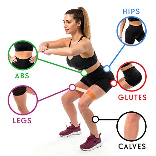 Meglio-Latex-Free-Resistance-Bands-Loops-Premium-Fitness-Exercise-Bands-for-Fitness-Workouts-Rehabilitation-Yoga-Pilates-and-Strength-Training-Includes-Exercise-Guide-Set-of-Four-Mix