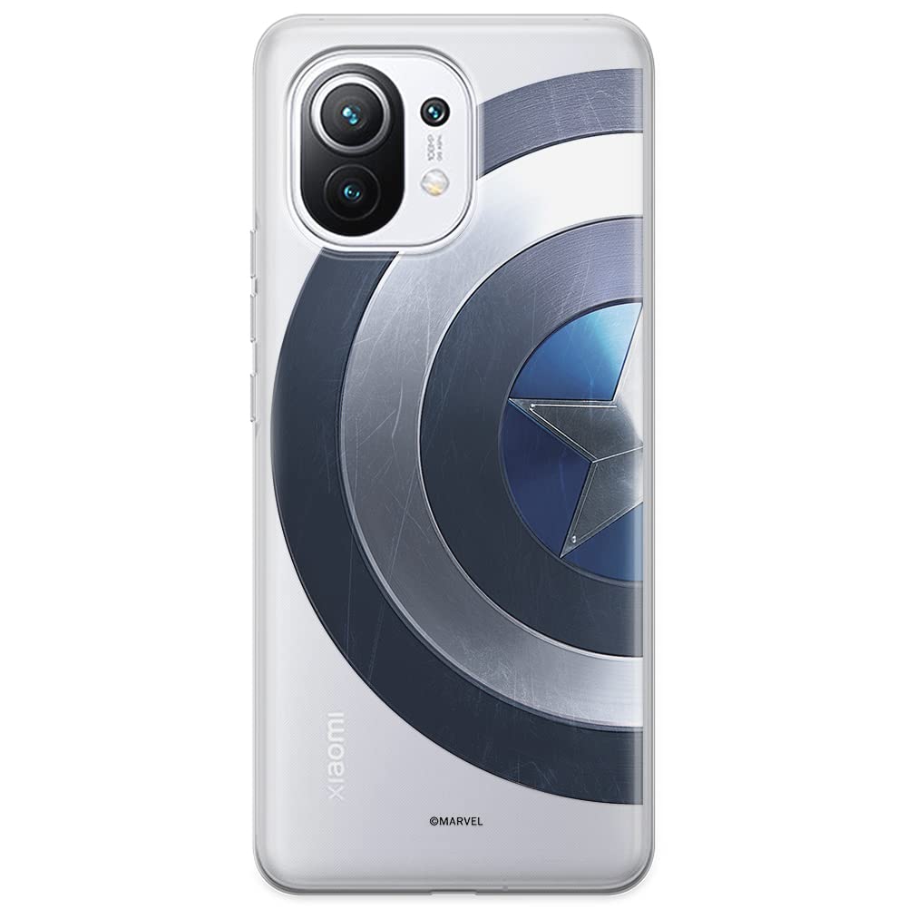 ERT GROUP mobile phone case for Xiaomi 11 original and officially Licensed Marvel pattern Captain America 006 optimally adapted to the shape of the mobile phone, partially transparent — image 1