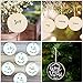 KURTZY 50 Pieces (4 Inch) Round Wooden Circles with Holes - Hanging Tags Wooden Discs Cutouts - Blank Wood Circles Ornaments for DIY Crafts, Milestone Discs, Wood burning, Painting, Home Decorations