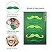 46Pcs St. Patrick's Day Accessories Set Party Supplies with Shamrock Tattoos, Green Mustaches, Hair Hoop, Glasses, Horn and Bow Tie