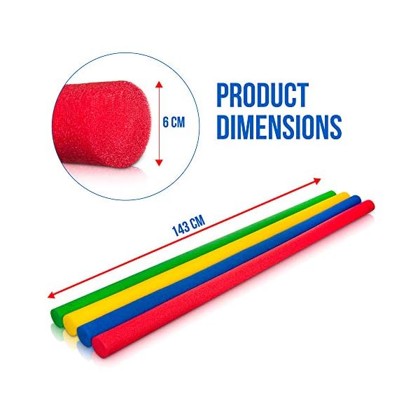 LIVIVO-Fineway-Set-of-2-Swimming-Pool-Noodle-Float-Aid-Woggle-Logs-Noodles-Water-Flexible-Wet-Swim-Strong-and-Flexible LIVIVO Set of 2 Swimming Pool Noodle Float Aid Woggle Logs Noodles Water Flexible Wet Swim- Strong and Flexible