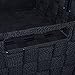 DII Durable Trapezoid Woven Nylon Storage Bin or Basket for Organizing Your Home, Office, or Closets (Tray - 13x15x5) Black - Set of 2