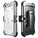 SUPCASE Unicorn Beetle Pro Series Case Designed for iPhone 7 / 8 / iPhone SE 2 (2020) / iPhone SE 3 (2022), Full-body Rugged Holster Case with Built-in Screen Protector (White)