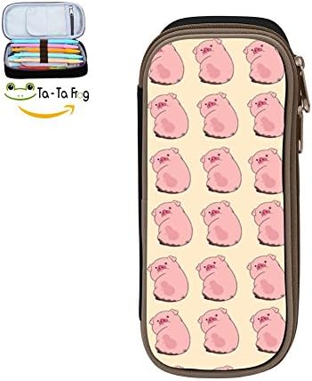 The Magic Custom Summer Pig Pencil Case - Big Capacity Double Zipper Multifunctional Black Stationery Bag For Kids