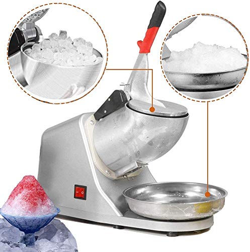 YFGQBCP 250W Elektro-EIS-Crusher Schnee-Kegel-Maschine Ice Shaver Maschine 143lbs / h rasierte EIS-Maschine Einbau… – Bild 3