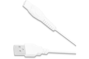 wotdmu Replacement Charger for Philips Sonicare Rechargeable Toothbrush - 5V 2A Fast Charging Cable, 3.3FT USB Power Cord (White), Travel-Friendly & Durable Design