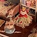 Ogrmar Wooden Dollhouse Miniatures DIY House Kit with Cover and Led Light-Happiness World