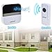 ABLEGRID® Portable Wireless Doorbell with 900-feet, 52 Chimes, IP44 Waterproof Transmitter, 4-Level Volume with LED Indicator Doorbells, No Batteries Required for Receiver ( FX-B7 )