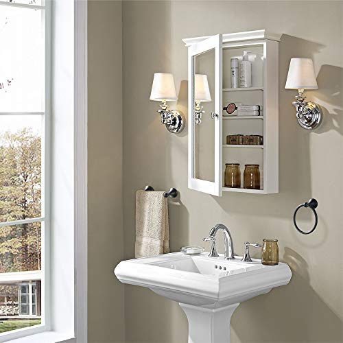 SUNTAI Bathroom Hardware Set Wall Mounted, 4 Piece Accessories , Include 24 Inch Towel Rack, Toilet Paper Holder, Hand Towel Holder, Square Hook, Oil-Rubbed Bronze