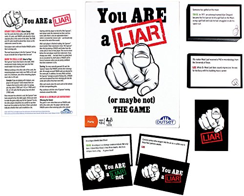 You Are A Liar - Fact Or Fiction Guessing Party Game - Features 120 Truth and 120 Lie Cards - Ages 12+