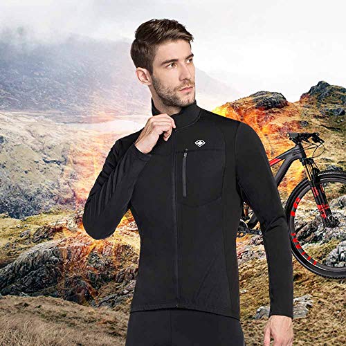 image for Santic Bike Winter Jacket Windproof Fleece Thermal Warm UP Cycling Bic