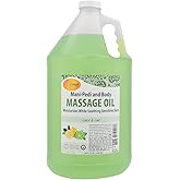 SPA REDI - Massage Oil, Lemon and Lime, 128 Oz - Professional Pedicure, Manicure, Full Body Massage Therapy, with Almond Oil, Cotton Seed Oil, Sunflower Oil, Avocado Oil, Essential Oils, Vitamin E
