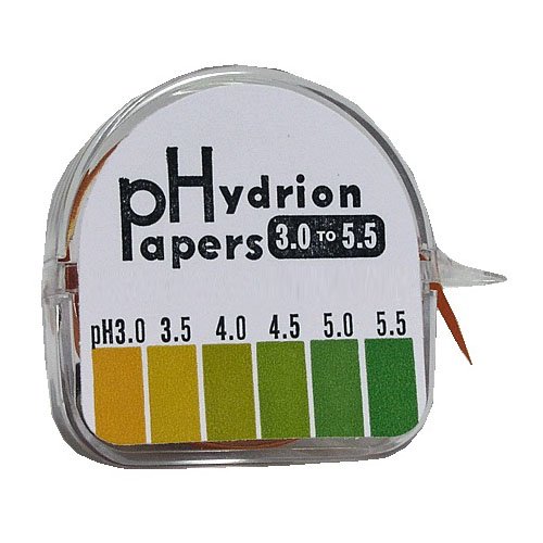 HYDRIONShort - Range 325 pH Test Tape 15 Foot Roll in Dispenser - Micro Essential Laboratory - Short Acidic Test Paper - Tests only Range of 3.0-5.0