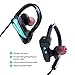 Bluetooth Headphones, ULAK Wireless Bluetooth Stereo Sports In-Ear [Noise Cancelling] [Sweatproof] Headsets for Gym Running Workout with Built-in Mic - Blue