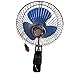 ALEKO CFD01 6 Inch 60 Strips Full-Seal 12V Clip-on Car Fan