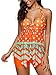 Zando Tummy Control Tankini Swimdress for Women Slimming Skirt Print Swimsuit with Boyshorts