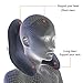 Mudder Car Travel Pillow Head Chin and Neck Support Pillow Rest, Memory Foam Neck Pillow for Car Comfort Claw-Style with Machine Washable Cover (Gray)