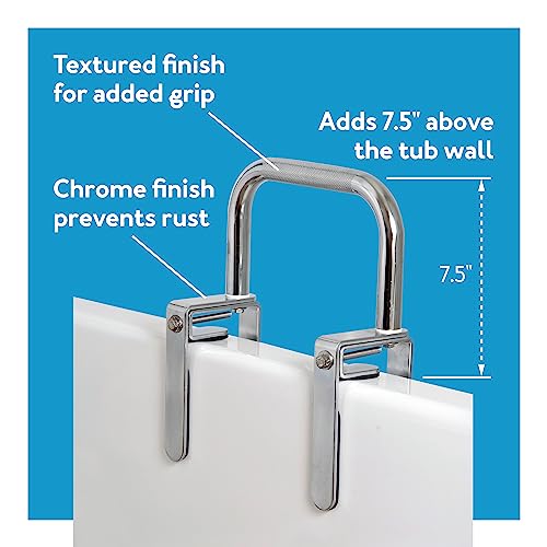 Tub Grab Bar Chrome Bathtub Rail And Grab Bars For Seniors