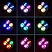 Solar Spotlight, IP65 Waterproof 4 LED Solar Lights Wall Light,Auto-on/Off Security Light Landscape Light 180° angle Adjustable for Tree,Patio,Yard,Garden,Driveway,Pool Area.T-SUNRISE(2 Pack RGB)