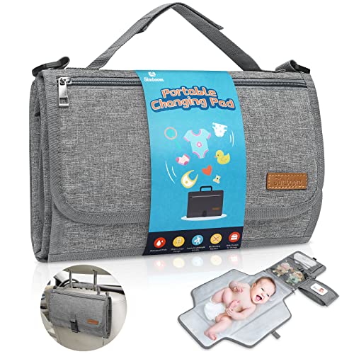 SIMBOOM Portable Changing Pad, Foldable Baby Diaper Changing Mat for