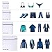 Mesh Laundry Bags, Lingerie Bags, 8 Pack Wash Bag for Delicates, Blouse, Hosiery, bra, Underwear, Sock Washing (Fine Mesh &Coarse Mesh) with Zipper